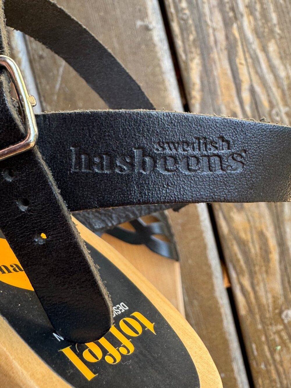 Swedish Hasbeens Black Ornament Clog Sandal in Women's US 10/41EU - Retail $260 - Picture 11 of 16